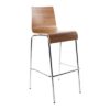 DesignS Moderná barová stolička Aiden zebrano
