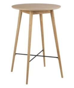 Dkton Okrúhly barový stôl 70 cm Naiara dub