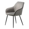 Furniria 24001 Dizajnová stolička Dana sivý zamat