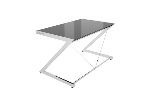 Meble PL Dizajnový stôl Brik chrómovaný čierna