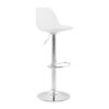 DesignS Moderná barová stolička Landon biela